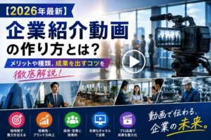 【2026年最新】企業紹介動画の作り方とは？【メリットや種類、成果を出すコツを徹底解説】