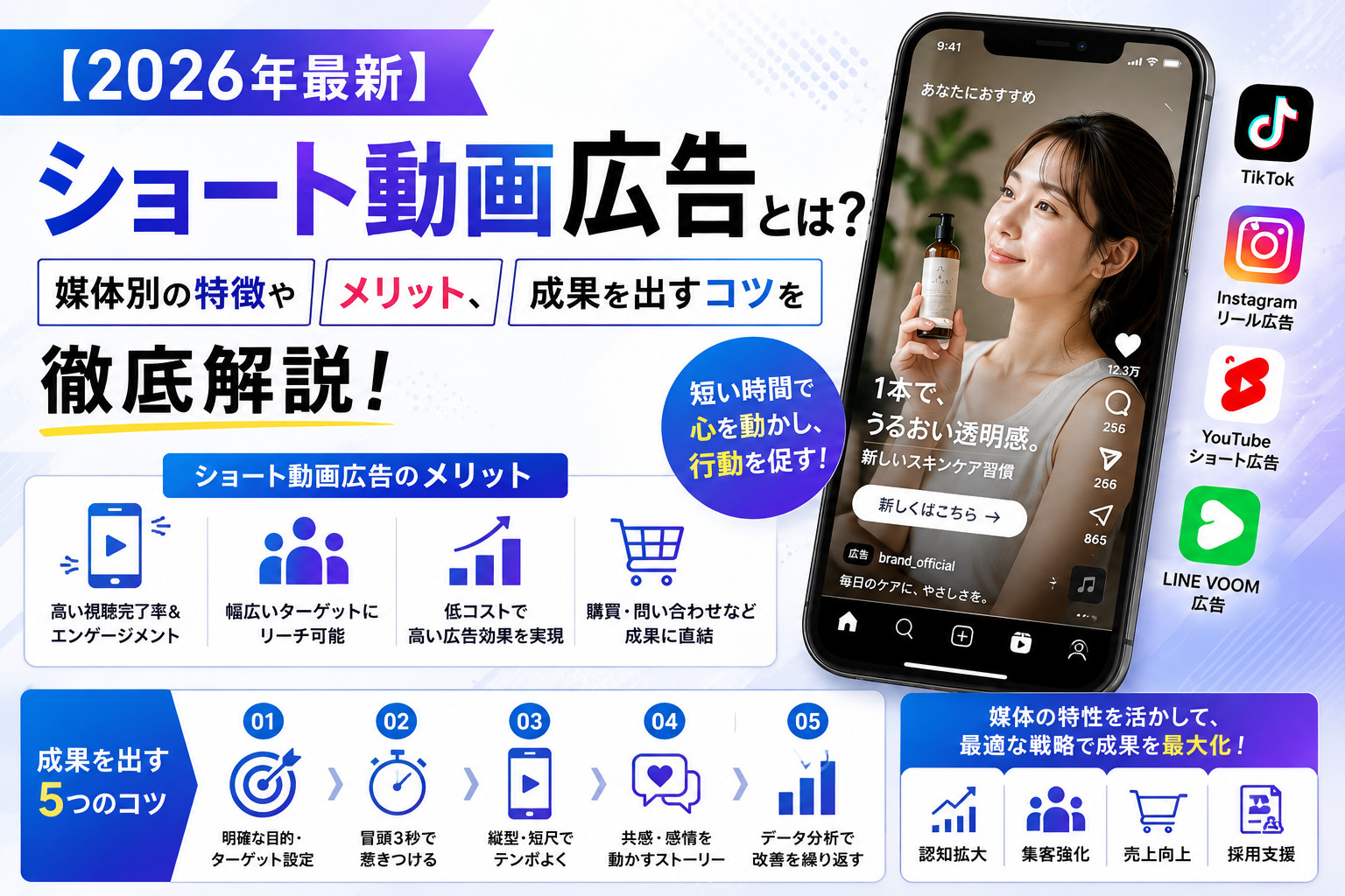 【2026年最新】ショート動画広告とは?媒体別の特徴やメリット、成果を出すコツを徹底解説